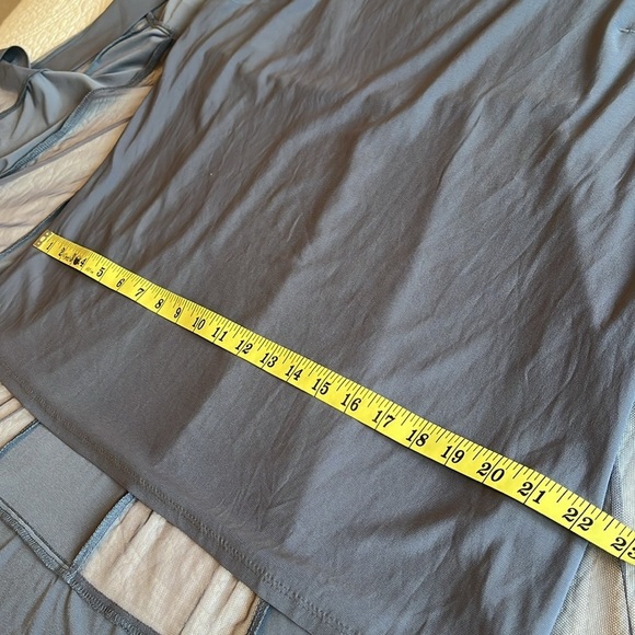 NWT Mesh Jacket Tank Top Women’s 14 W Grey Mocked Beaded Jeweled Sheer Formal - Picture 13 of 17